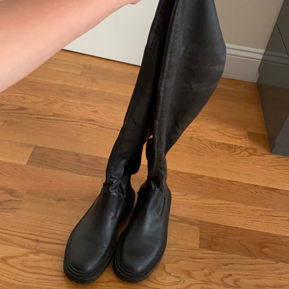 Zara thigh high boots